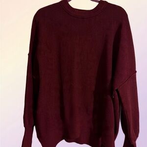 Burgundy Knit Sweater